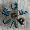 Sleutelhanger in Alfabet letter (set van 4 stuks)