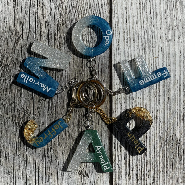Sleutelhanger in Alfabet letter (1 stuk)