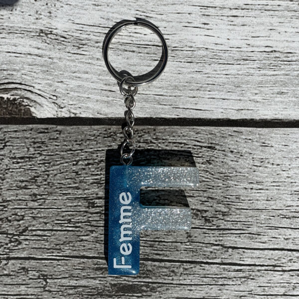 Sleutelhanger in Alfabet letter (set van 4 stuks)