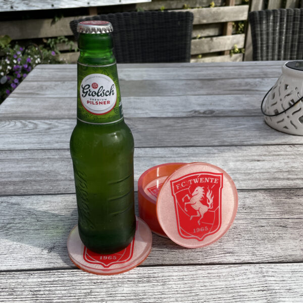 Onderzetter set met voetbalclubs