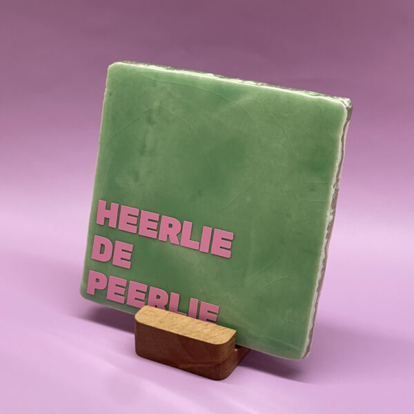 HeerlieDePeerlie2 Tegeltje - Heerlie De Peerlie