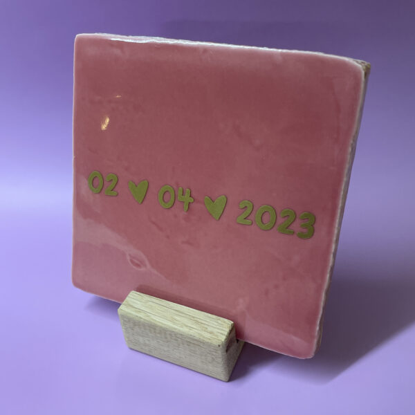 Datums Tegeltje - Met datum