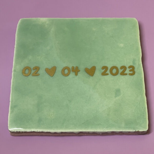 Datums3 Tegeltje - Met datum