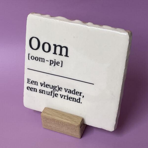 Tegeltje - Oom