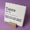 Tegeltje - Tante