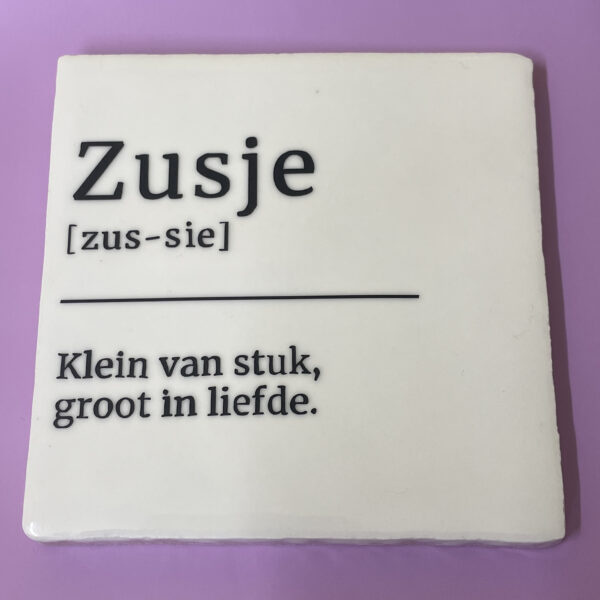 Tegeltje - Zusje